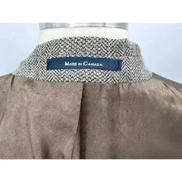 Vintage Chaps Ralph Lauren Sport Coat Men's 44R Wool Brown Three Button Blazer - Picture 11 of 16